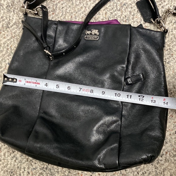 Black leather Coach purse - Picture 11 of 11